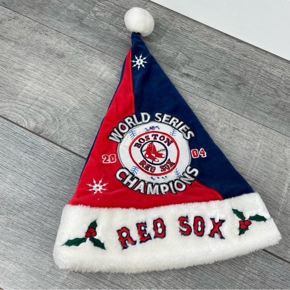 Boston Red Sox Genuine MLB 2004 World Series Champions Christmas Hat - Picture 2 of 12